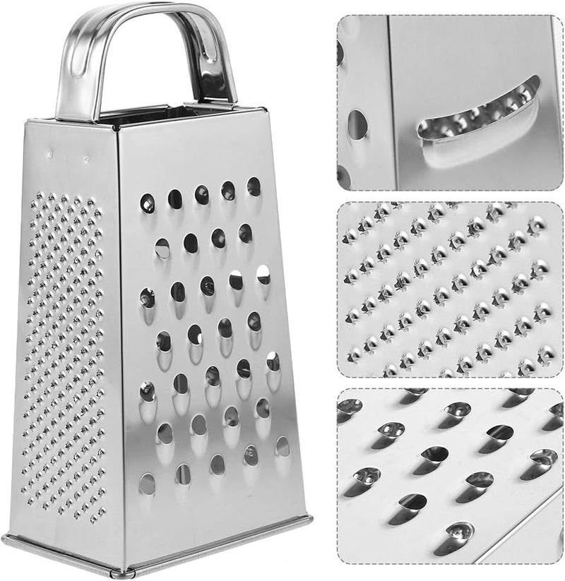 Stainless Steel Vegetable Grater Cheese Slicer With Non Slip Handle And Widened Cutter - Image 4
